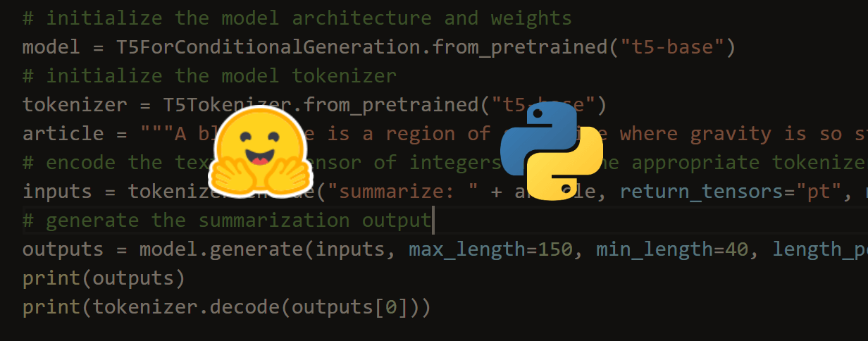 Hugging face python library for nlp