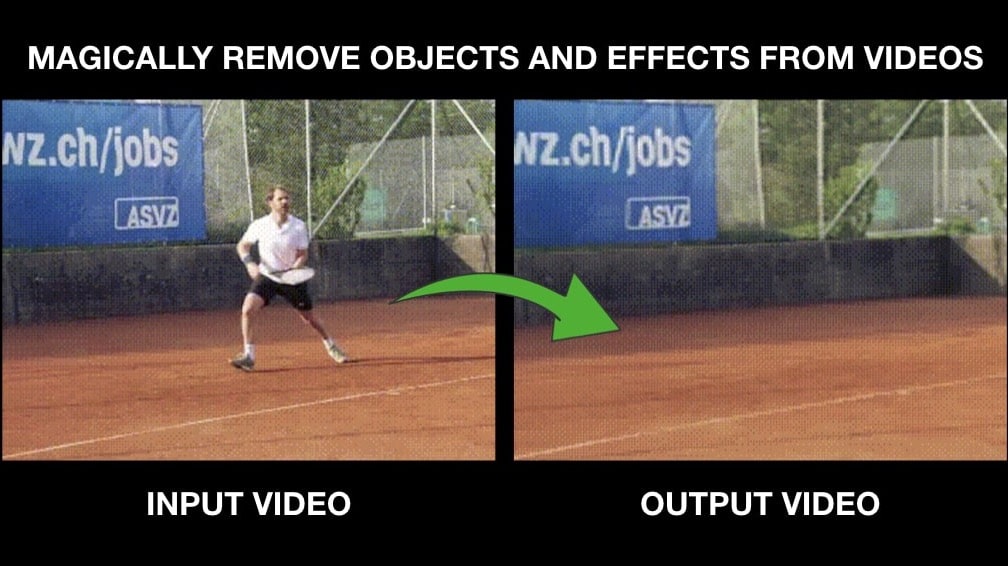 Can AI remove humans and shadows from videos?