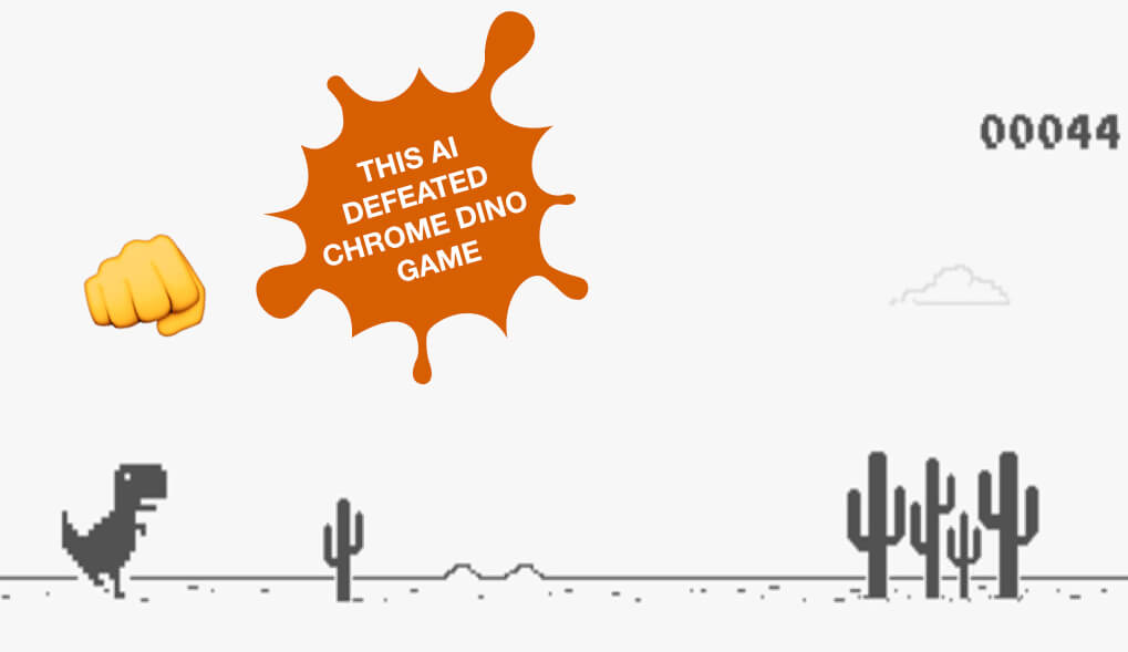 AI destroying the Google's Dinosaur game! 